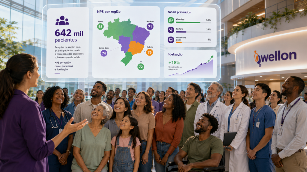 pesquisa percepção dos brasileiros sobre serviços de saúde NPS por região